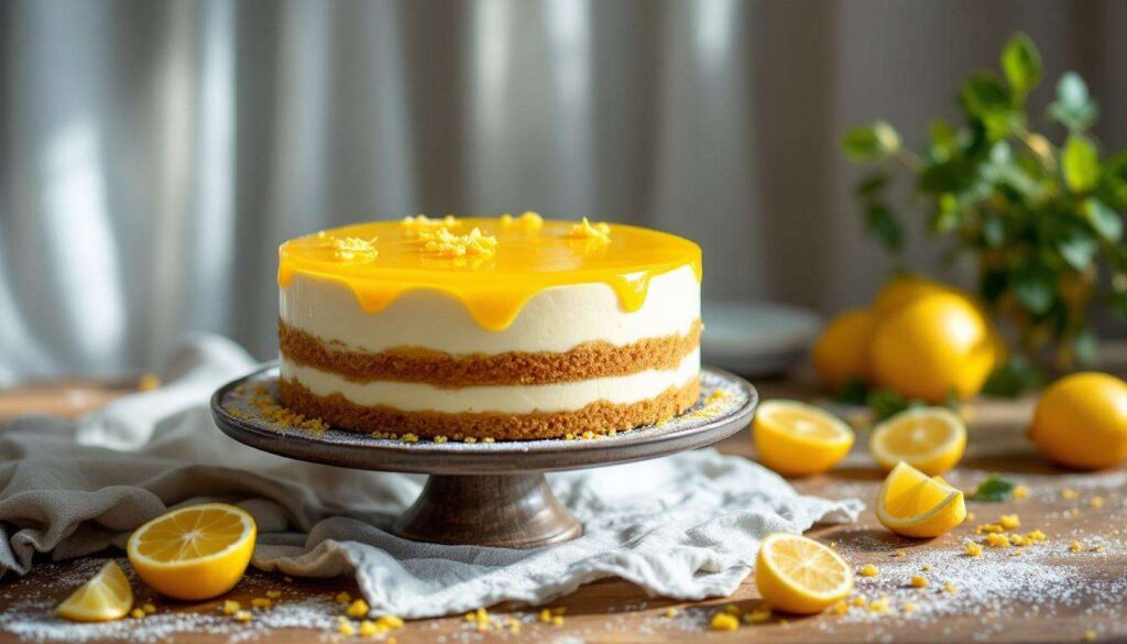 Cremige Philadelphia-Torte mit Götterspeise: dieser No Bake Cake duftet nach Frühling