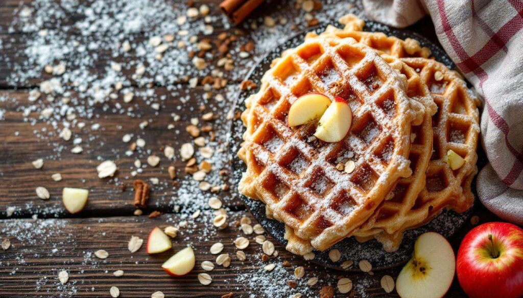 Apfelwaffeln ohne Mehl und Butter: leckeres Frühstück mit wenig Zutaten